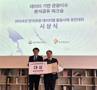 한국도로교통공단, ‘한국관광 데이터랩 활용사례 경진대회’ 대상 수상