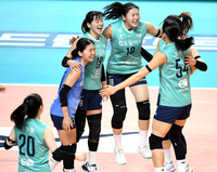 [포토] GS칼텍스, 흥국생명에 풀세트 접전 끝에 꺾고 14연패 탈출