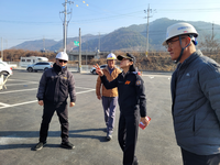 김숙자 홍천소방서장, 대형 공사장 안전 컨설팅