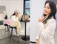 ‘안 꾸며도 눈에 띄네’ 김희선, 모닝 커피를 부르는 여유로움