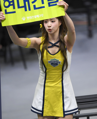 [포토] 치어리더 조다빈 ‘사슴 눈빛으로’