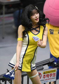 [포토] 강명비 치어리더 ‘승리를 부르는 응원’