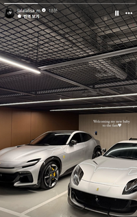 블랙핑크 리사, 새 차 구입 인증샷 공개 ‘번쩍 번쩍’ [★SNS]