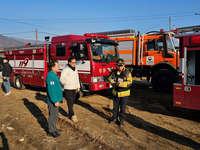 육동한 춘천시장, 신북읍 산불 현장 방문...진화 작업 점검