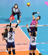 [포토]흥국생명의 공격을 이끄는 김연경