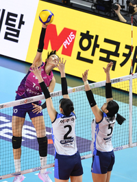 [포토]힘차게 공격하는 흥국생명 김연경