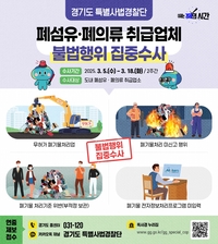 경기도, 폐섬유·폐의류 무단소각 등 불법행위 집중 수사