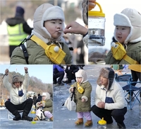 장동민 딸 지우,  빙어 낚시에서도 개그력 뿜뿜…“우리가 되겠어”(‘슈돌’)