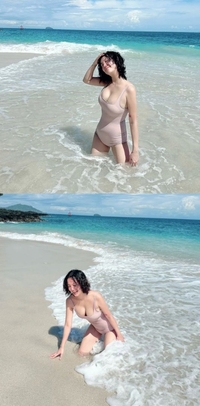 고은아, 바다 위 레전드 샷 “볼륨감에 숨이 턱 막히네” [★SNS]