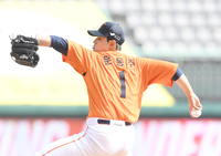 [포토]한화 문동주, 부상 털고 시범경기로 복귀