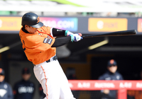 [포토]SSG 신지환 상대 3점 홈런 치는 한화 노시환