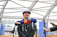 천안센터서 ‘안전모 쓴’ 정몽규 회장, 당선 이후 첫 공식석상…“亞 축구 허브될 것, 문체부와 갈등 본격 소통” [SS현장]