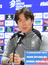 김민재 빠진 수비 라인, 홍명보 감독 구상은? “변화 필요한 시기, 우리 팀에 좋은 기회”[현장인터뷰]