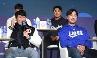 [포토] 양의지 “강민호 선수가 상대하기 어렵다”...“계속 말한다”