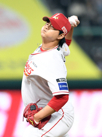 [포토]SSG 김민, 롯데전 등판