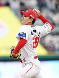 [포토]롯데전 선발 등판한 SSG 송영진