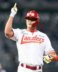 [포토]적시타 세리머니 하는 SSG 하재훈