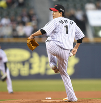 [포토] 임찬규 ‘오늘도 승리를’