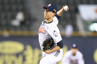 [포토] 김유성 ‘힘찬 투구’