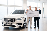 “볼보와 함께 달린다” 롯데 윤동희, 아이언모터스 홍보대사 위촉