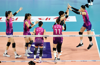 [포토]흥국생명 김연경, 블로킹 성공!