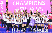 [포토]김연경, 은퇴 경기를 우승으로!