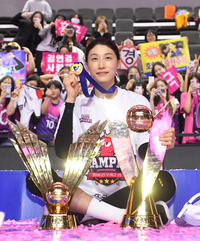 [포토]김연경의 라스트 댄스는 통합 우승으로