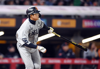 [포토]한화 채은성, 홈런에 이어 1타점 2루타