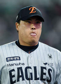 [포토]안도하는 한화 류현진