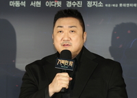 ‘거룩한 밤’ 악마 때려잡는 마동석 “범죄자보다 더 속 시원해” [SS현장]