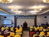 홍천군의회, 2025 노인일자리 및 사회활동지원사업 발대식(두촌면) 참석