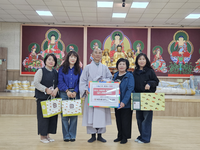 속초시청 공무원불자회, 의성 고운사 산불피해 복원불사 성금 전달