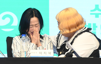 [포토]‘24시 헬스클럽’ 이지혜, 생애 첫 제작발표회에 감격 울컥!