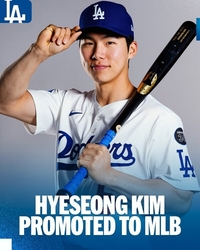 ‘이젠 보여줄 시간’ 김혜성 콜업, 28번째 코리안 빅리거…벤치에서 출격대기중!