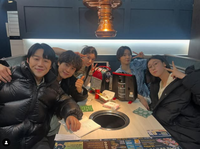 ‘고윤정-한예지까지 다 모였네’ 정준원, ‘언슬전’ 종영 앞두고 인증샷 [★SNS]