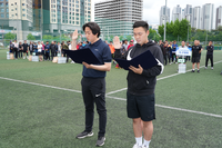 춘천시장배 동호인 축구대회 개회식 및 이전 사무실 개소식