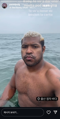 ‘바다 입수·모래 세수?’ 새 루틴 생긴 ‘야생마’ 푸이그의 일침 “초구는 제발…” [SS시선집중]