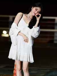 공항패션 한소희, 팬들에게 보내는 사랑의 볼콕! [포토]