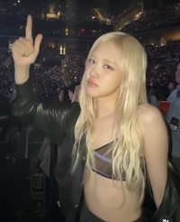 로제, 자유로운 브라톱 패션으로 안무까지 선보이고 입맞춤까지![★SNS]