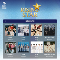 ‘라이징스타’ 부문 2차 투표, 비비업 1등-파우 2등…최종 투표 시작 [34th 서울가요대상]