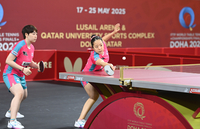 [포토] 신유빈 ‘차분하게 경기 풀자’