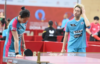 [포토] 오준성-김나영 혼합복식조 8강 진출 좌절 