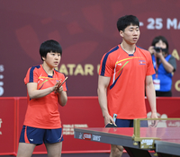 [포토] 북한 리정식-김금영, 16강서 패