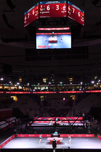 [포토] 개인단식 32강 경기 펼치는 신유빈