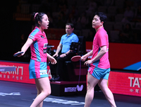 [포토] 아쉬워하는 임종훈-신유빈