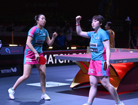 [포토] 신유빈-유한나 ‘승리가 보인다’