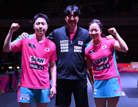 [포토] 혼합복식 임종훈-신유빈 ‘메달 확보’