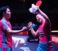 [포토] 룰루랄라 신난 임종훈-신유빈