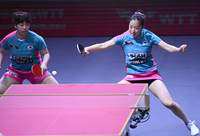 [포토] 신유빈, 강력한 백핸드 공격 