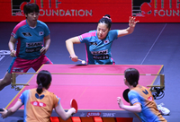 [포토] 백핸드 공격하는 신유빈 